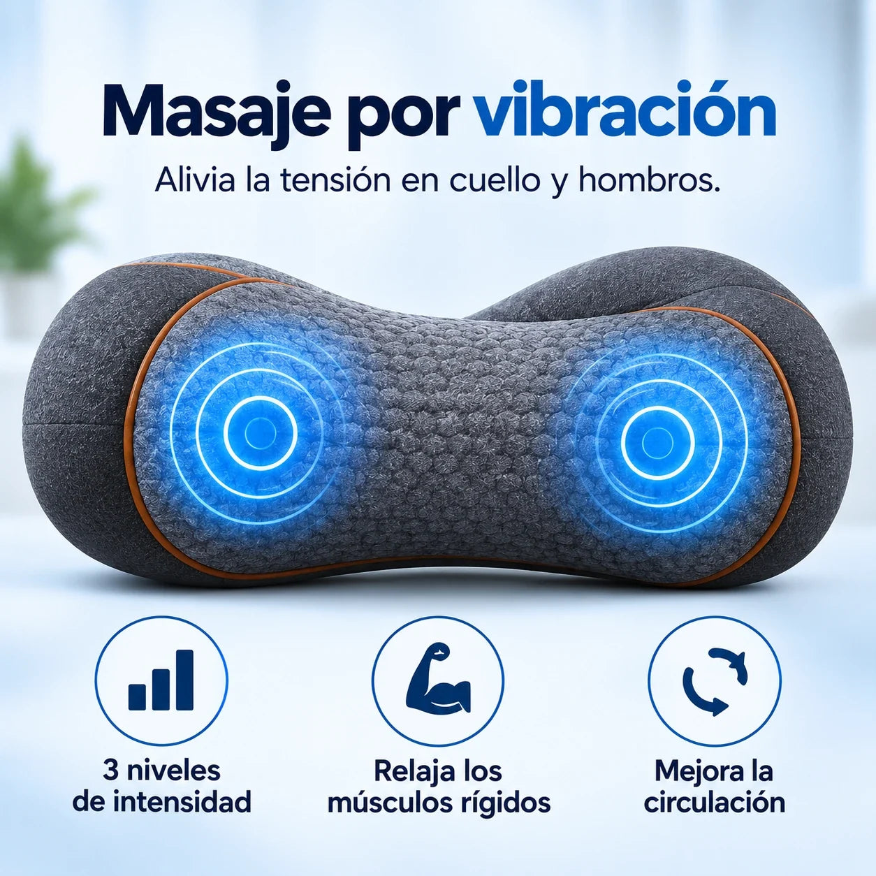 Masaje por vibración para cuello y hombros