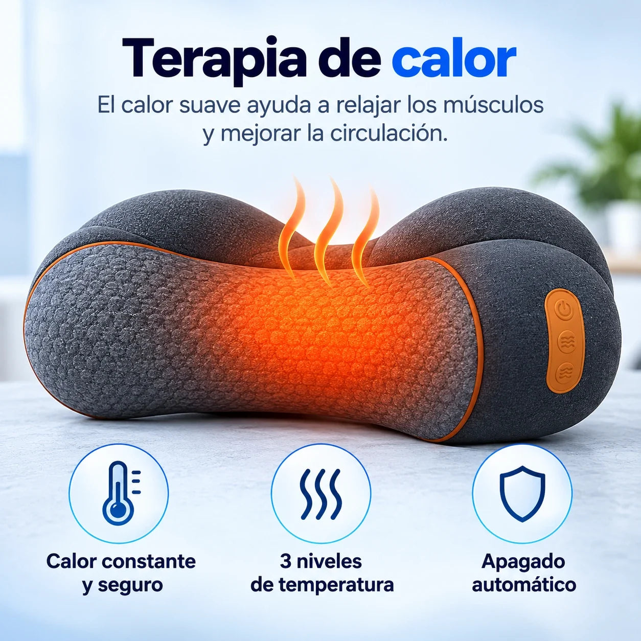 Función de terapia de calor del dispositivo cervical